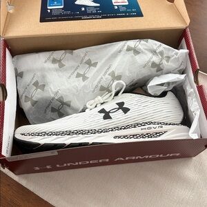 UNDER ARMOUR HOVR VELOCITI 3 Running Shoes White/Black - US Size 14